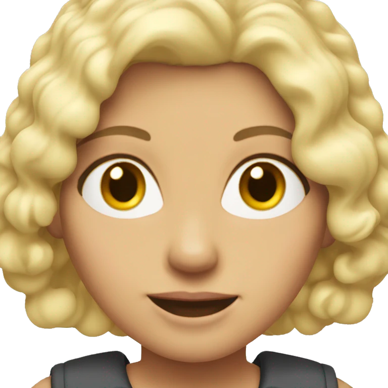 Judy Geller with blonde hair emoji