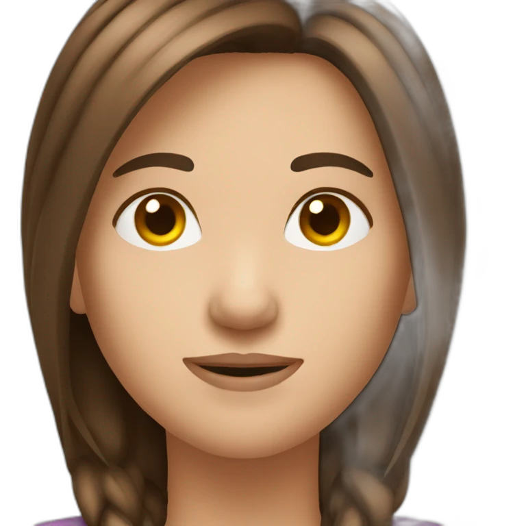 Brown hair disabled emoji