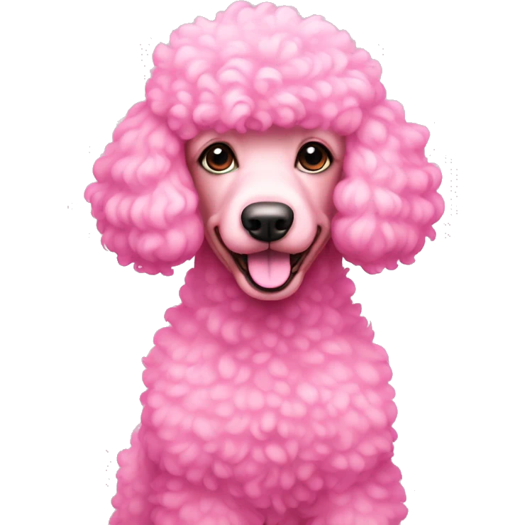 pink poodle emoji