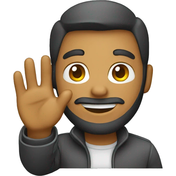 developer waving hello hand emoji