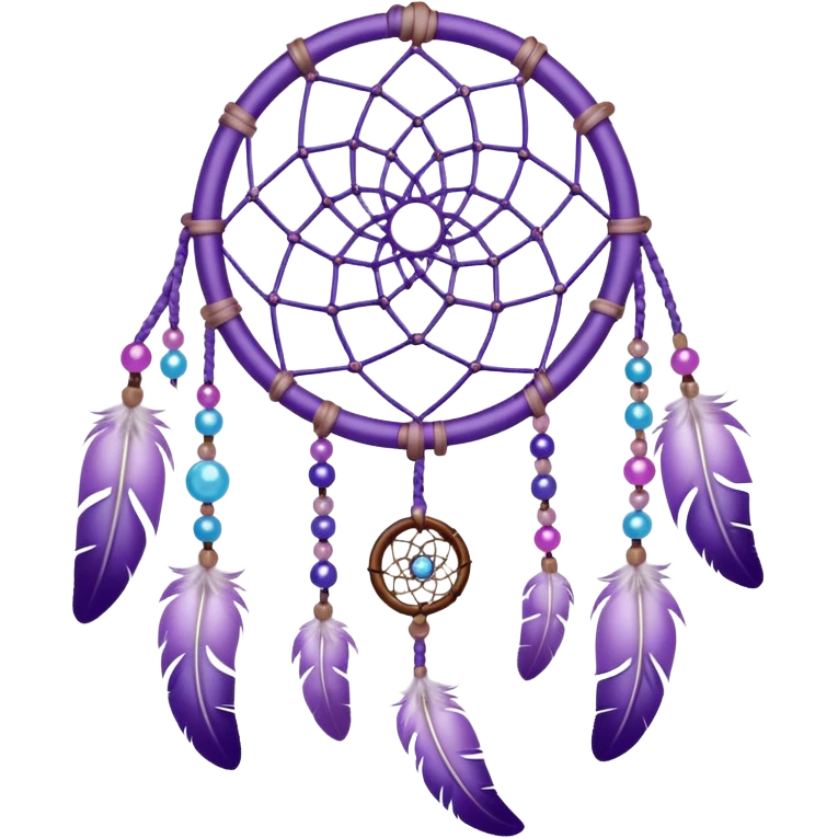 Pastel Violet lavender dreamcatcher emoji