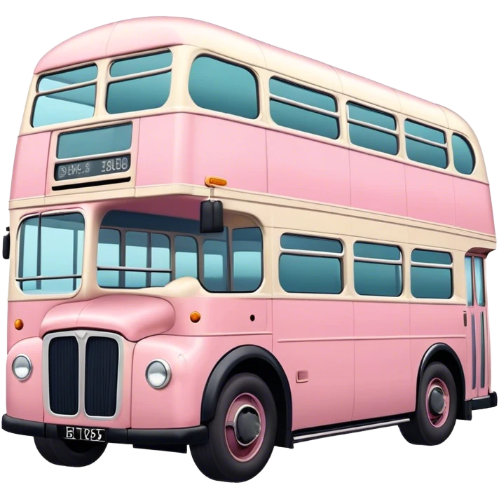 pastel British bus emoji