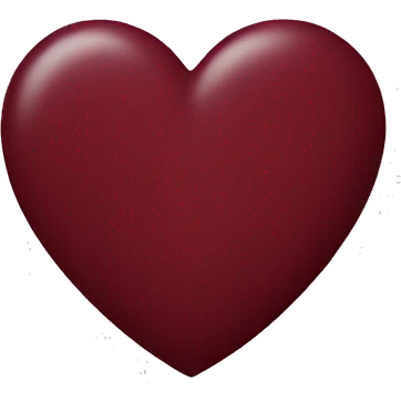 maroon heart emoji
