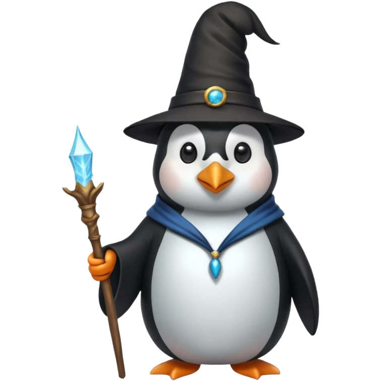Penguin Wizard emoji