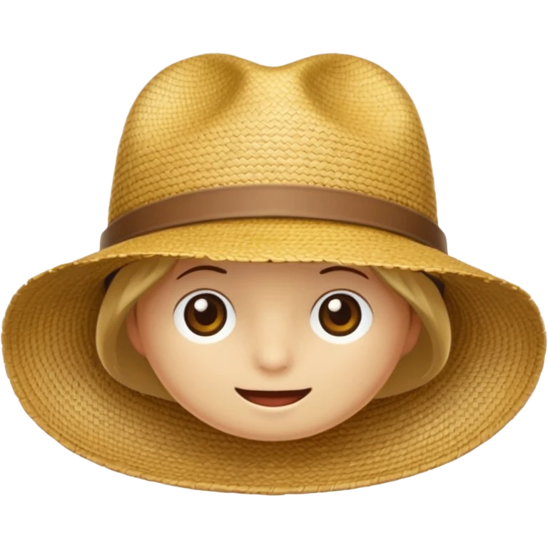 کلاه حصیری emoji
