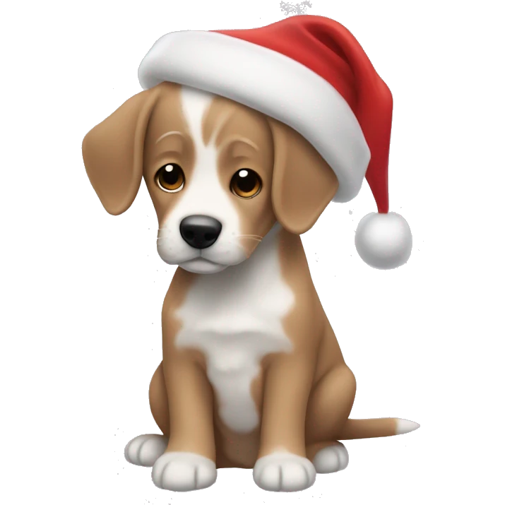 Christmas puppy ￼ emoji