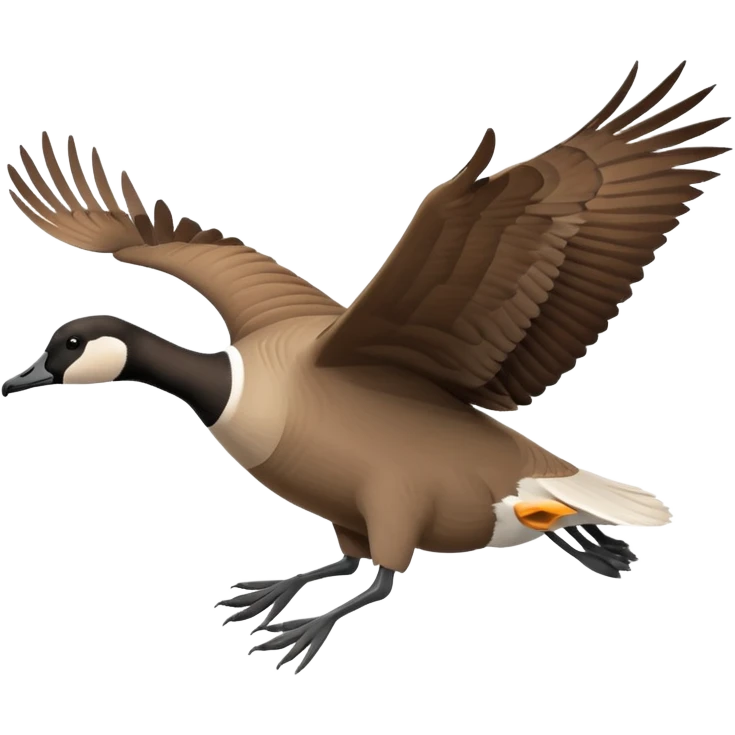 The Canada Goose Is Flying Thanksgiving Day emoji