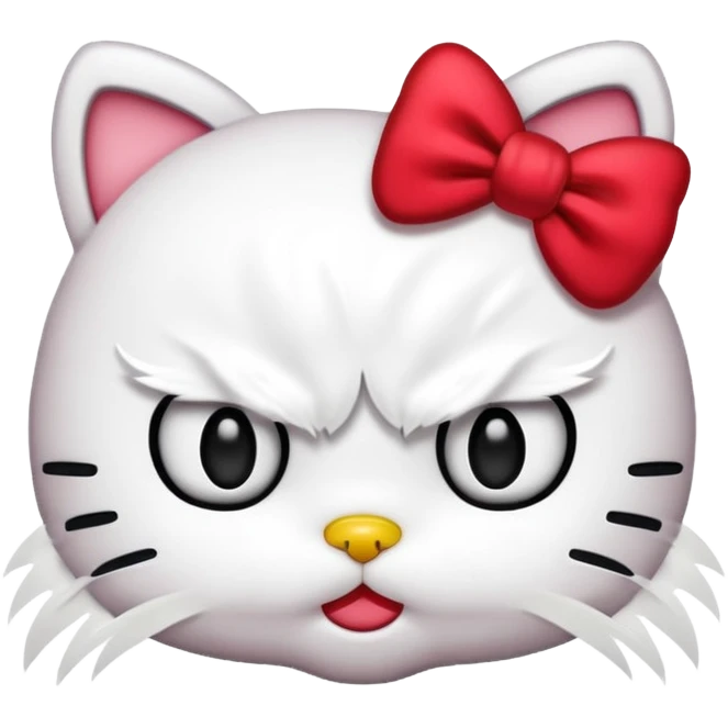 Angry hello kitty  emoji
