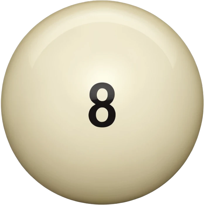 numbered billiard ball  emoji