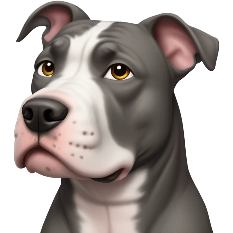 Grey pitbull emoji