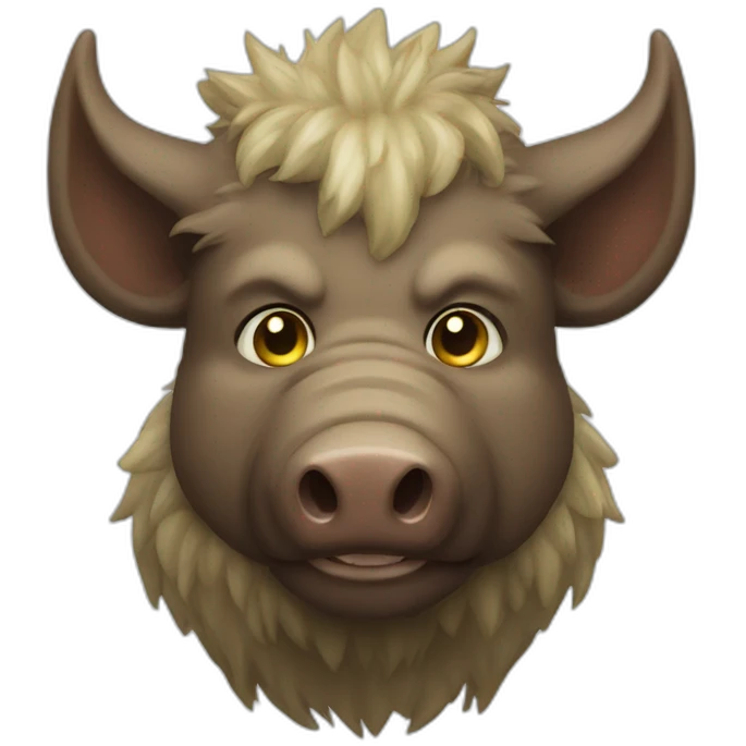 mythical beast boar emoji