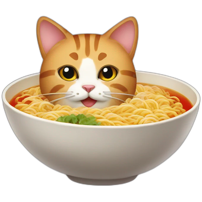 cat ramen emoji