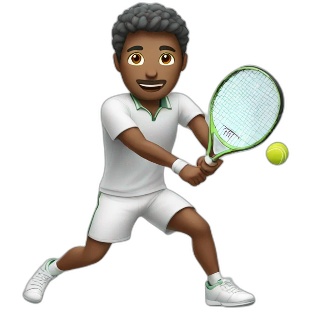 a man playing tennis emoji