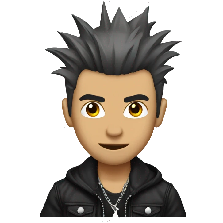 Chico punk emoji