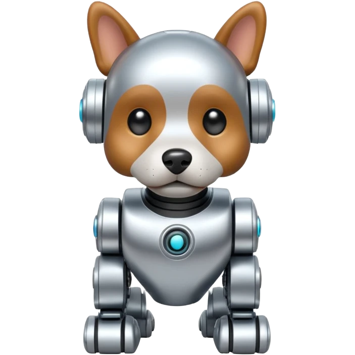 Mini Robots Dog, front view emoji