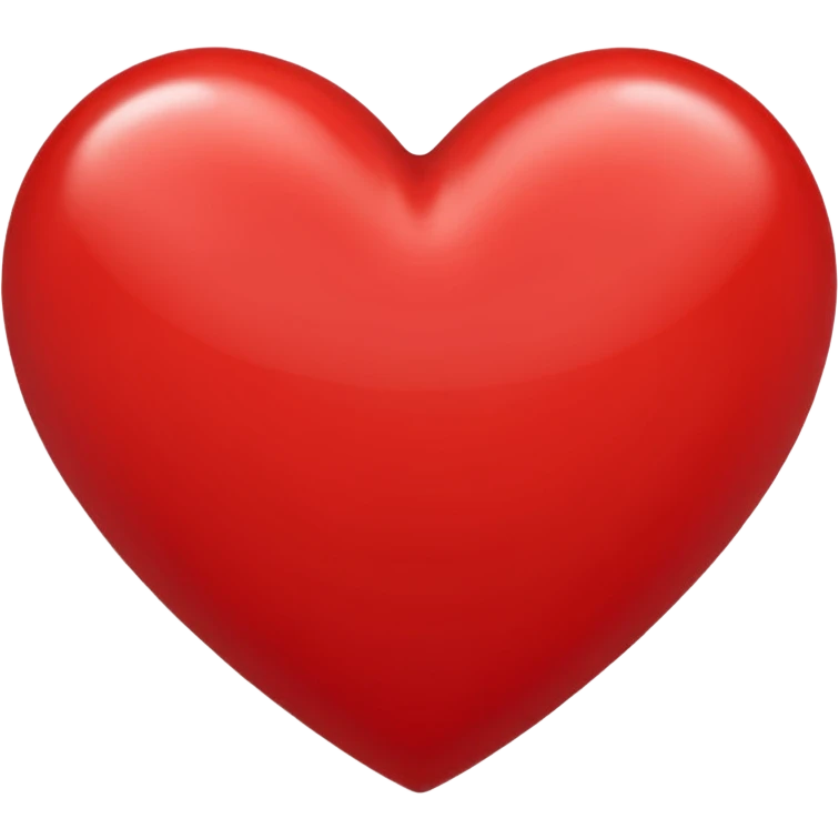 красное сердце emoji