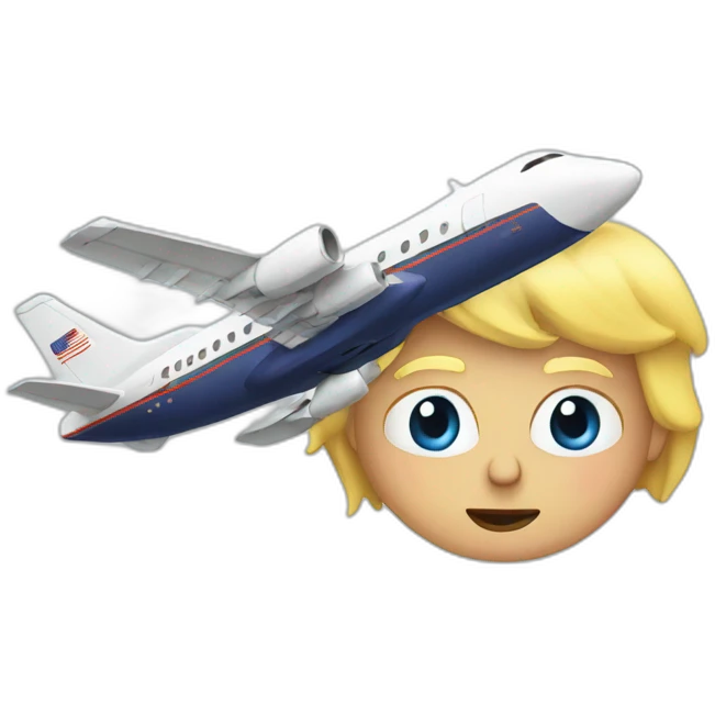 Trump On plane emoji
