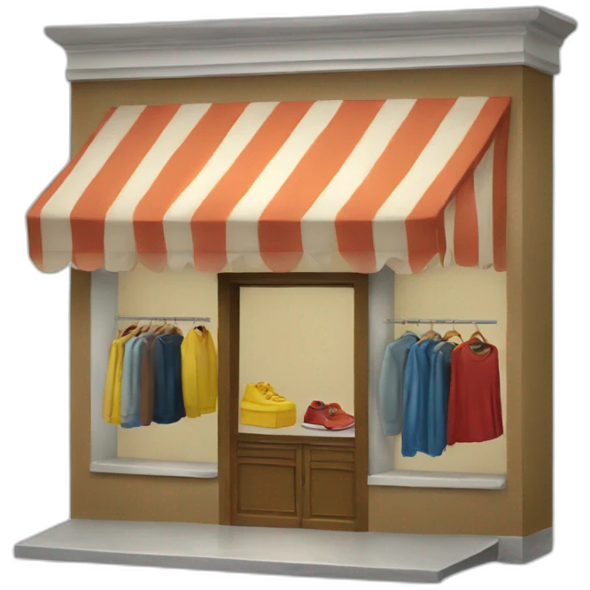 Tienda de ropa emoji
