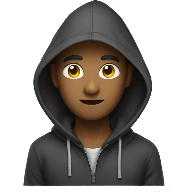 dig wearing hoodie emoji