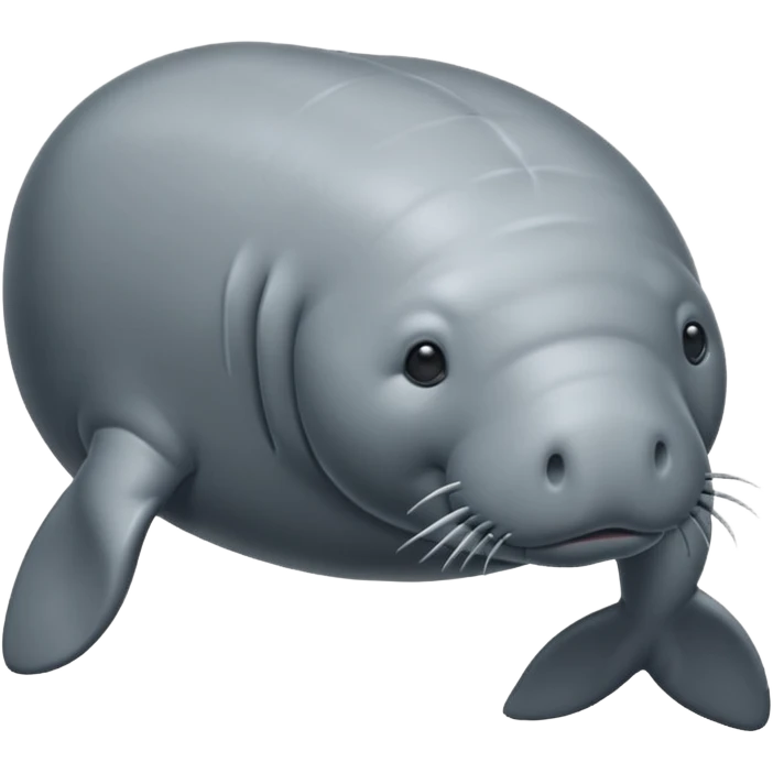 Manatee side view emoji