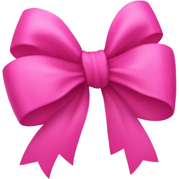 Pink bow emoji