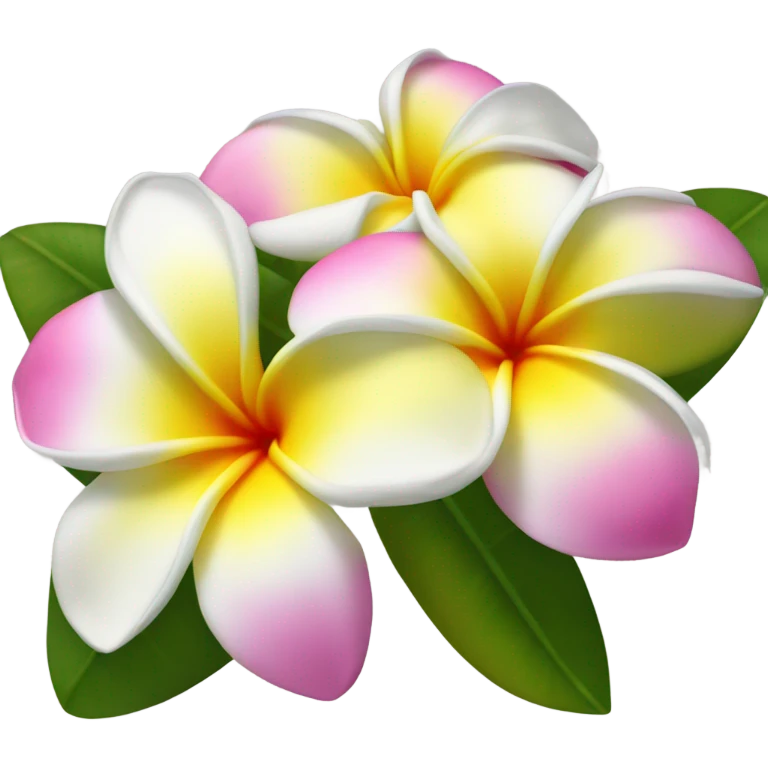 plumeria flower emoji