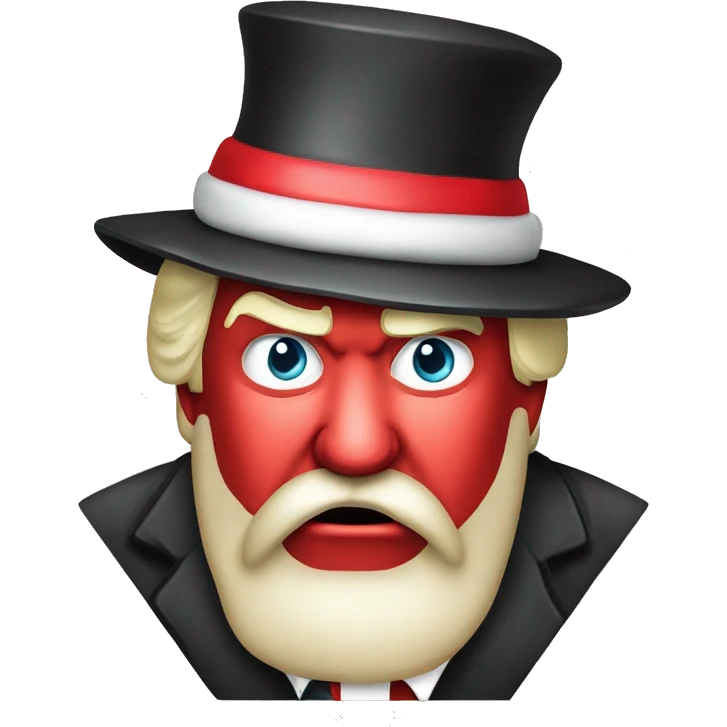 president trump as a gangster santa clause emoji