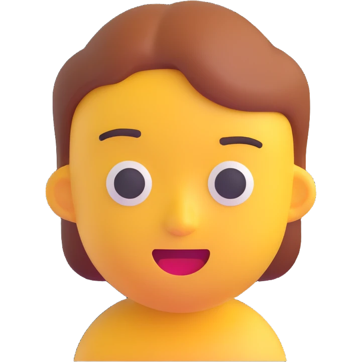 an online content creator, 3D emoji style emoji