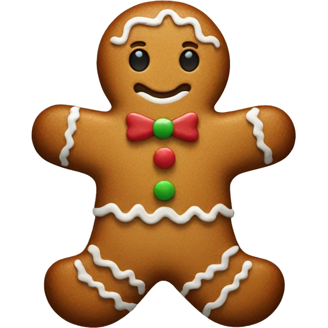 gingerbread man emoji