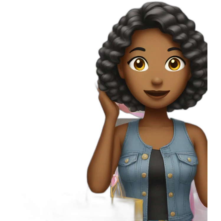 Shopping with girl bestie  emoji
