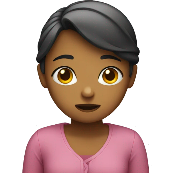 Girl shrugging shoulders  emoji