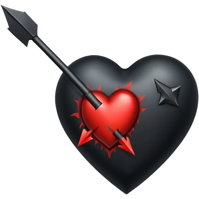 Corazón con flecha de demonio  emoji