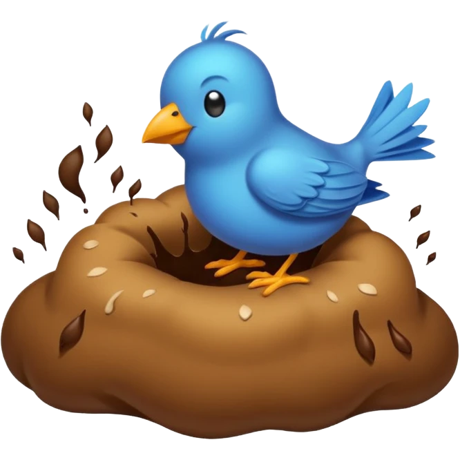 Oiseau qui fais caca sur les gens  emoji