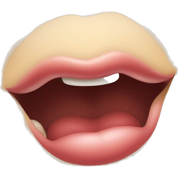 Lip biting emoji emoji