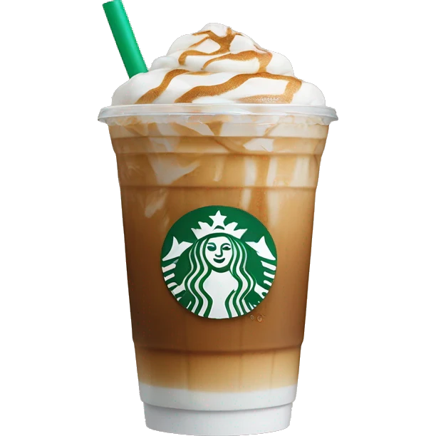 Starbucks iced latte emoji