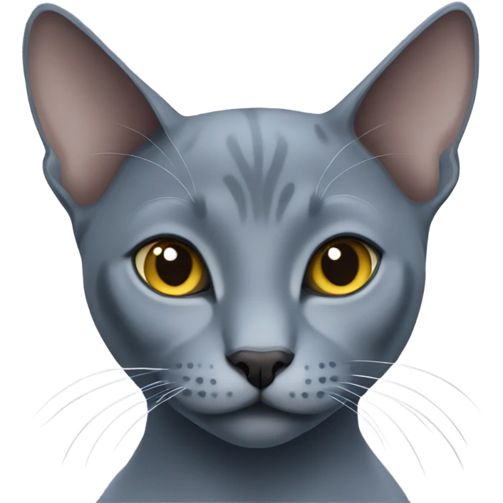 Russian blue cat emoji