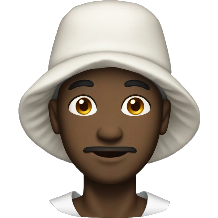 Black guy with a bonnet  emoji