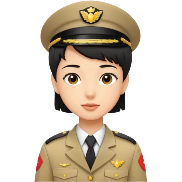 A young guide with short black hair. 3D emoji