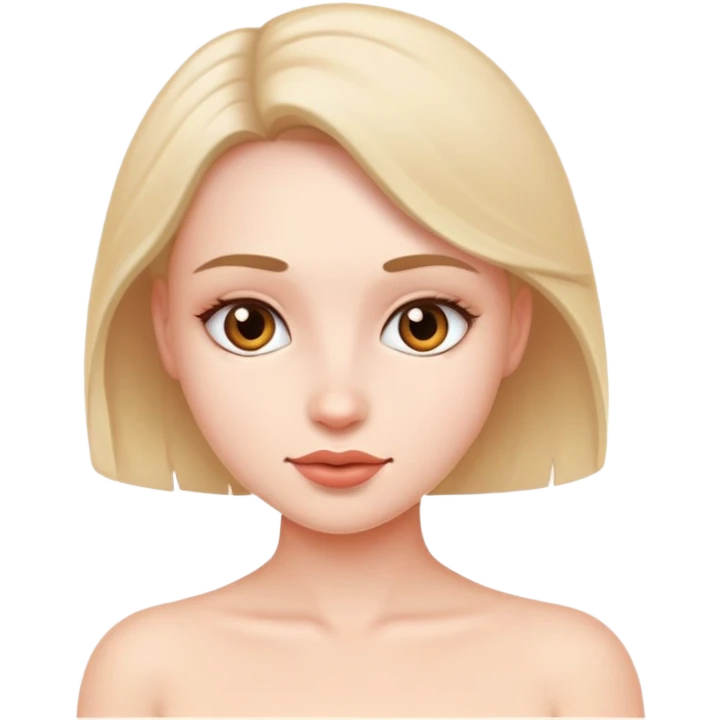 Девушка без одежды emoji