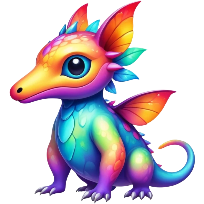 colorful vibrant Fakémon-creature with random markings emoji