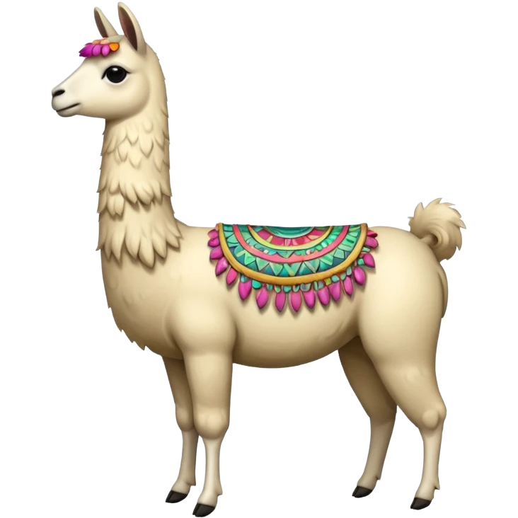 full body llama  emoji