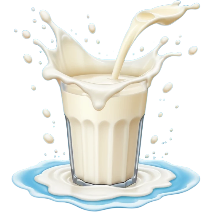 A squirt of milk flying in the air  emoji