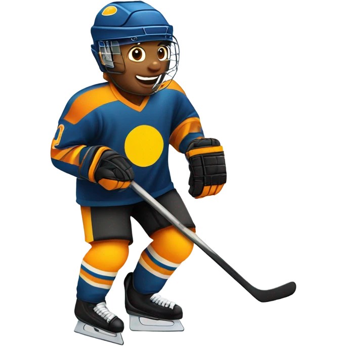 Solar panel hockey player  emoji