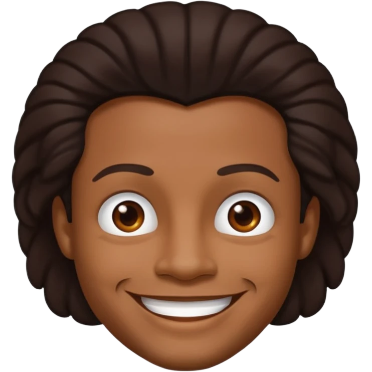 Roger Troutman with dark brown hair emoji