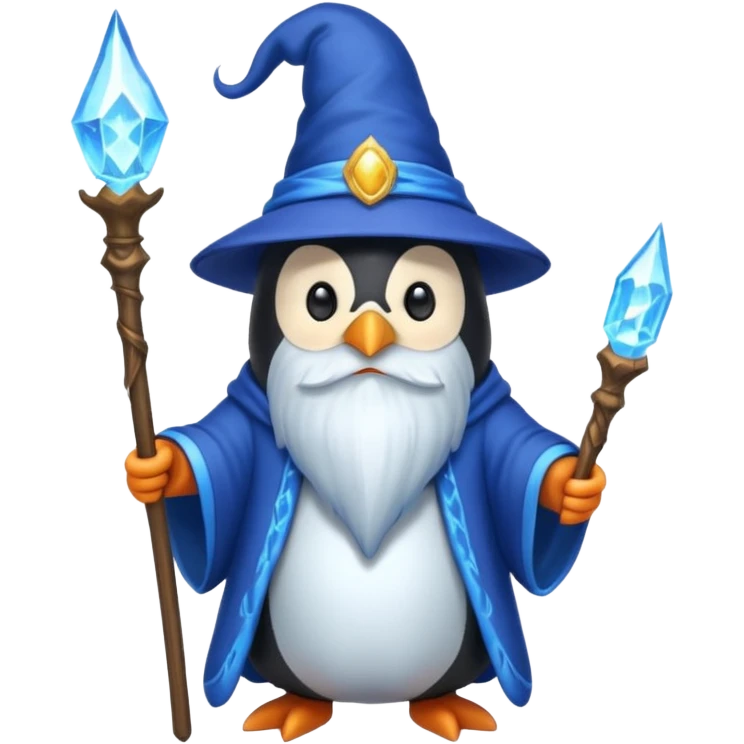 Penguin Wizard emoji