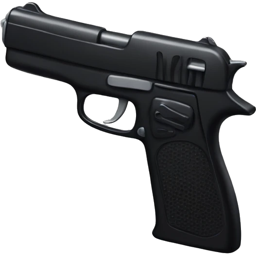 Black toy gun  emoji
