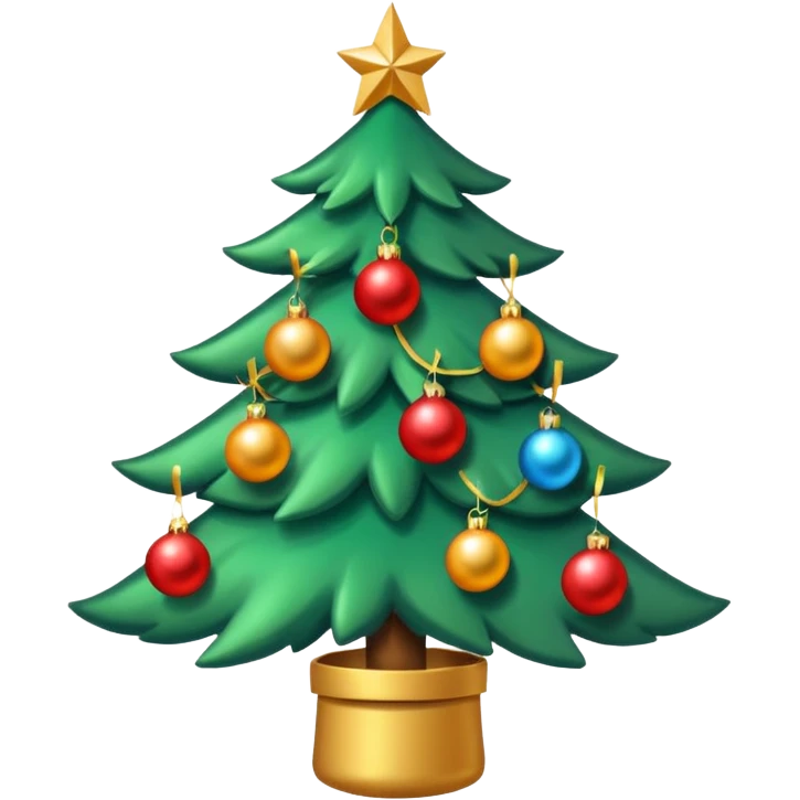 Árvore de natal,bolas de colocar na árvore, presente  emoji