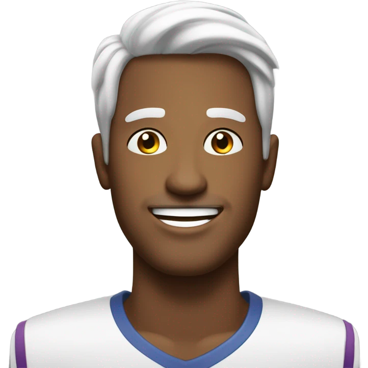 homem branco feliz comemora vitória eleição emoji