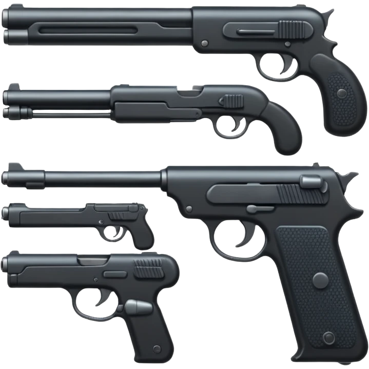 Multiple guns  emoji