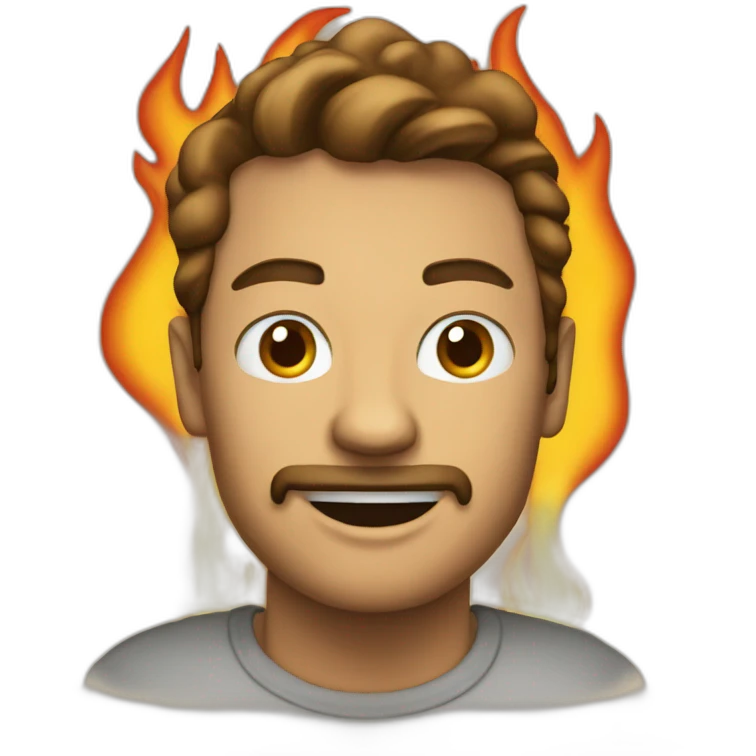 java on fire emoji